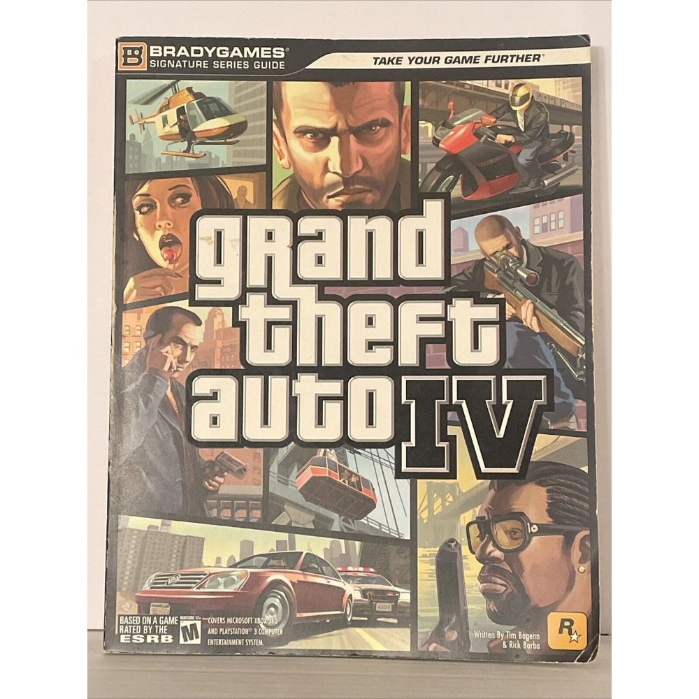 Grand Theft Auto IV Strategy Guide Book NOT THE GAME  Gta Brady Games  With Map